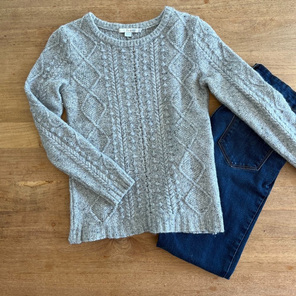 Boden Wool Cable Knit Sweater, Small
